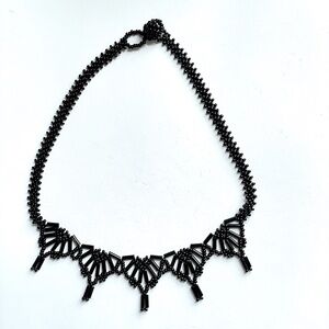 Black Beaded Necklace
